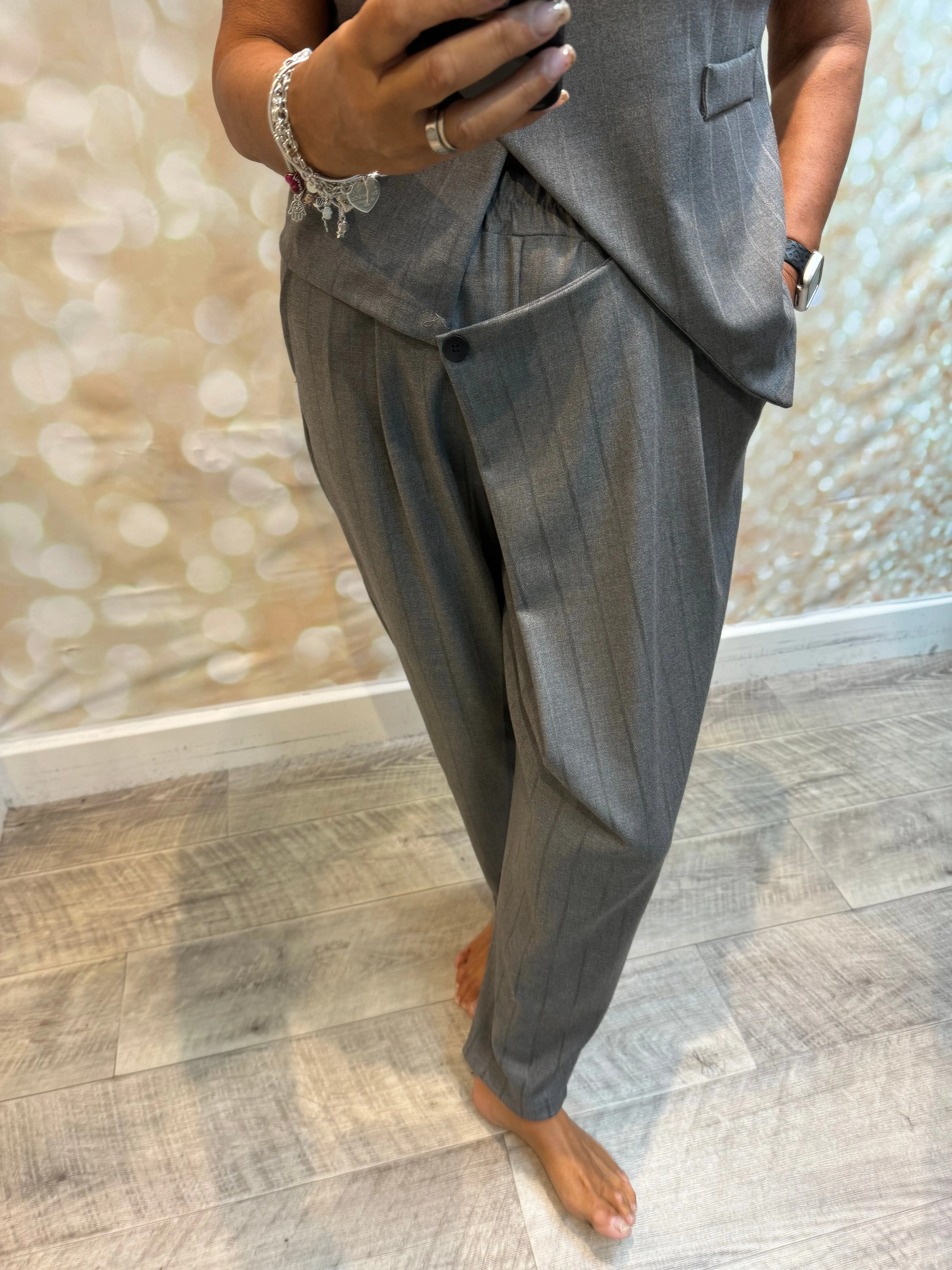 ID Pinstripe Trouser /waistcoat Set