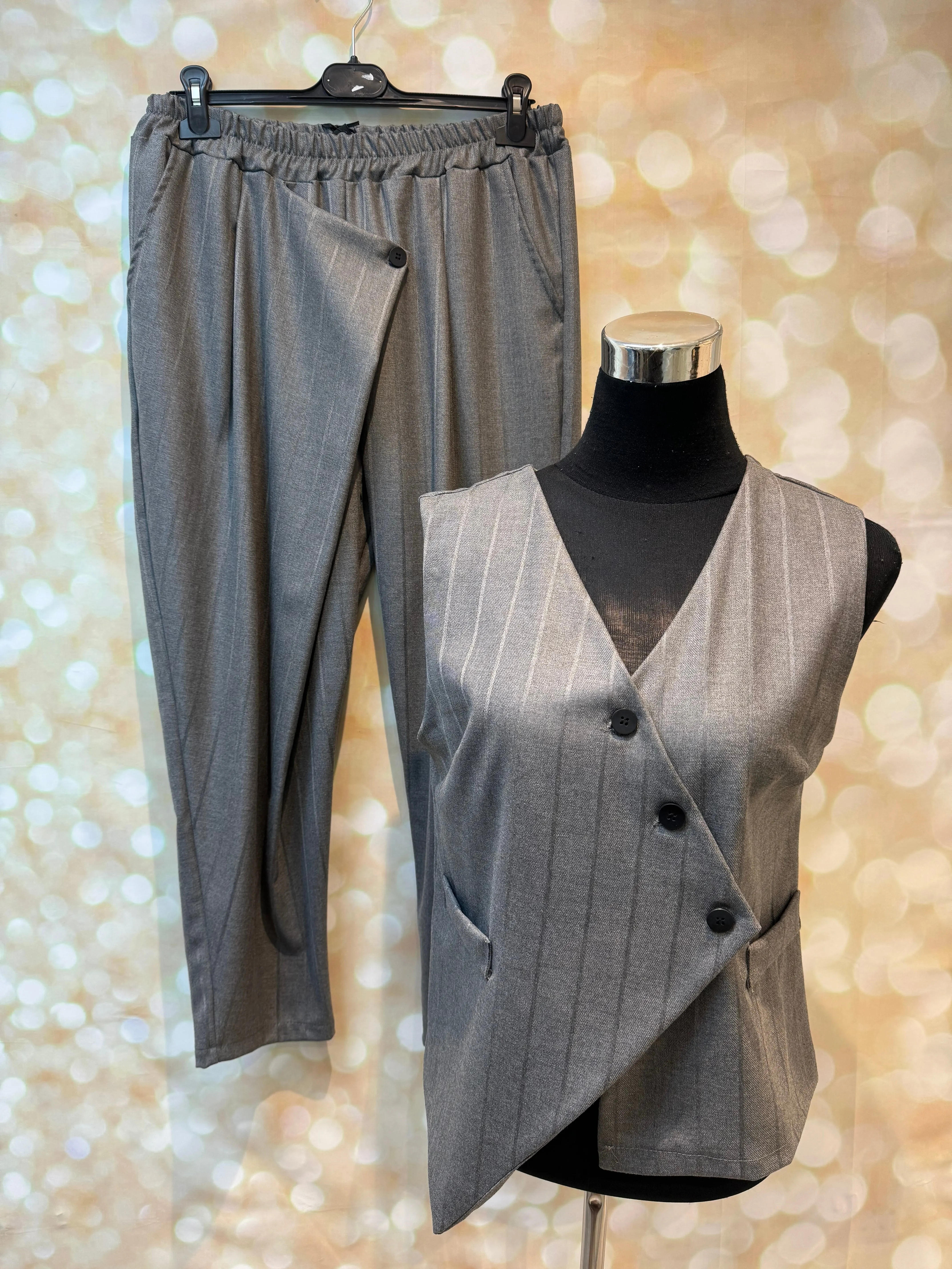 ID Pinstripe Trouser /waistcoat Set