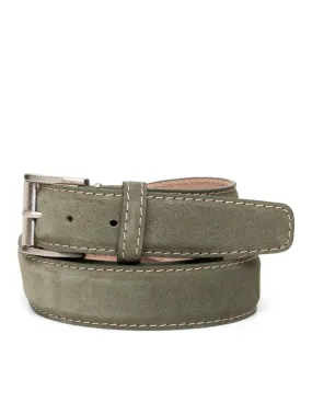 Italian Suede Belt | Olive