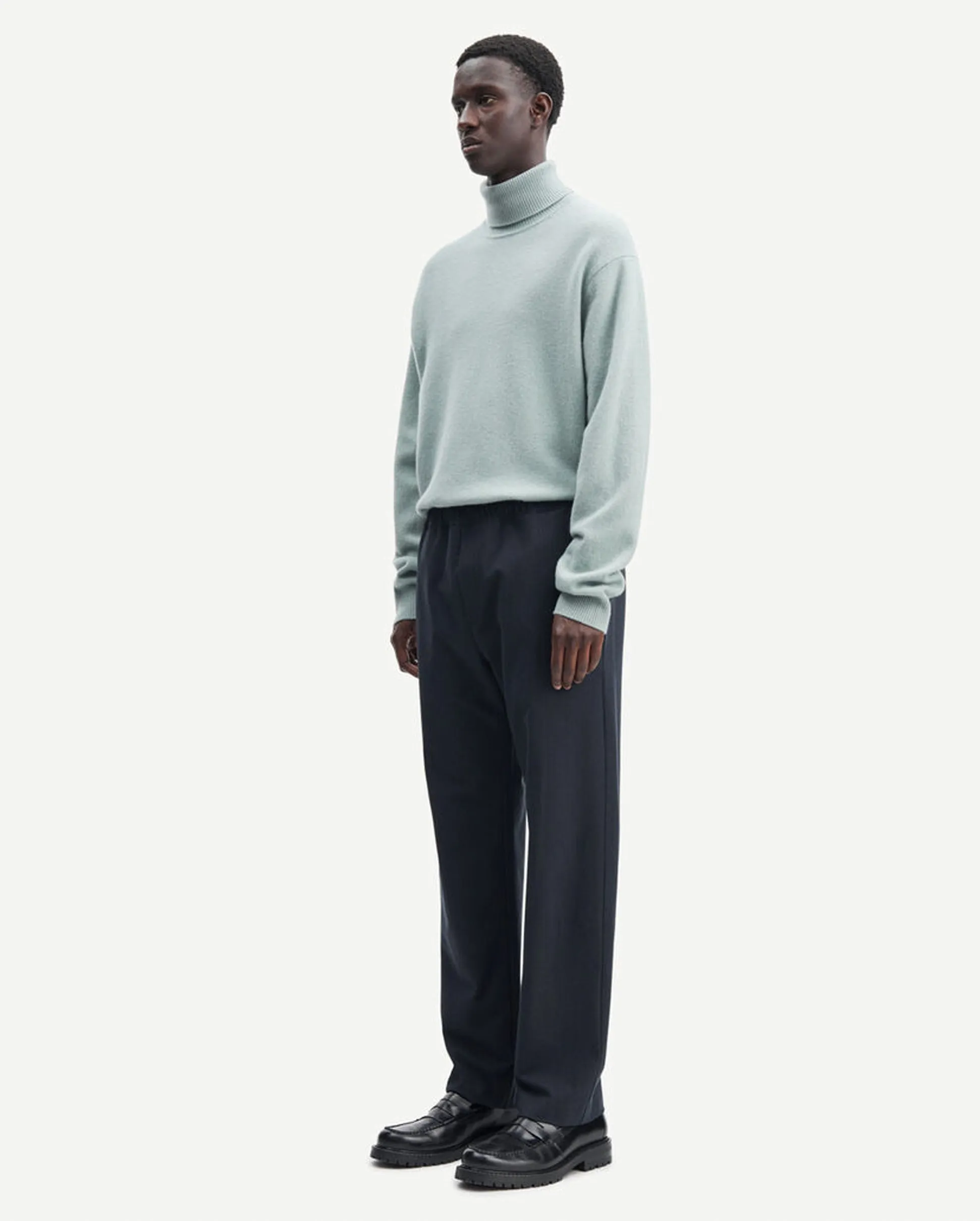 JABARI X TROUSERS / GREY PINSTRIPE