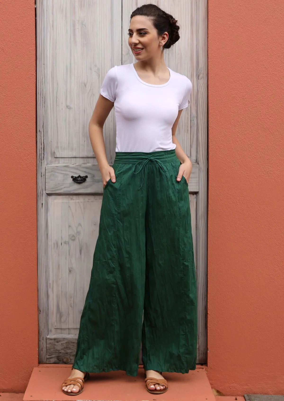 Janis Pant Hunter Green