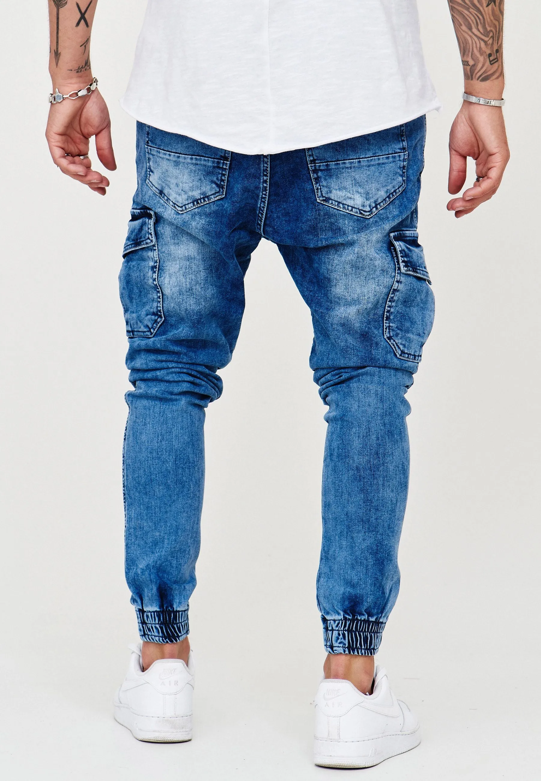 Jeans Biker Blau 2271