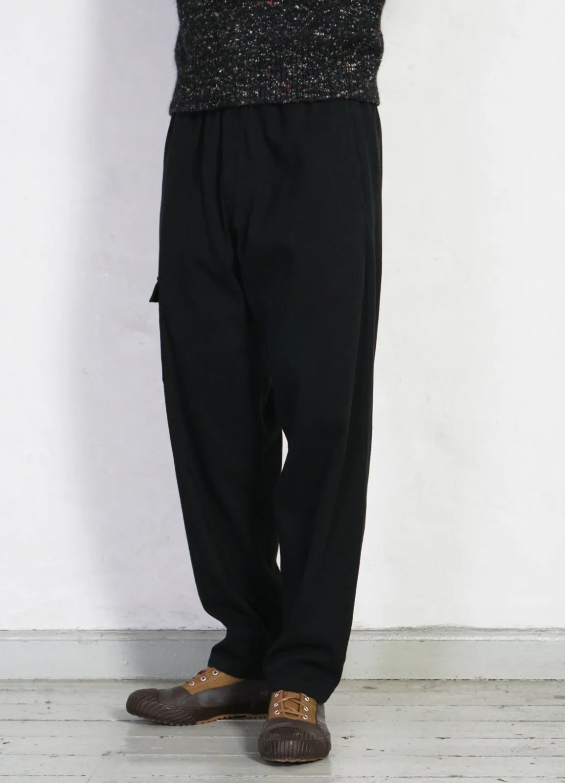 JIMMY | Casual Cargo Drawstring Pants | Black