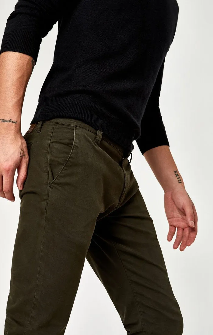 JOHNNY DARK GREEN TWILL PANT