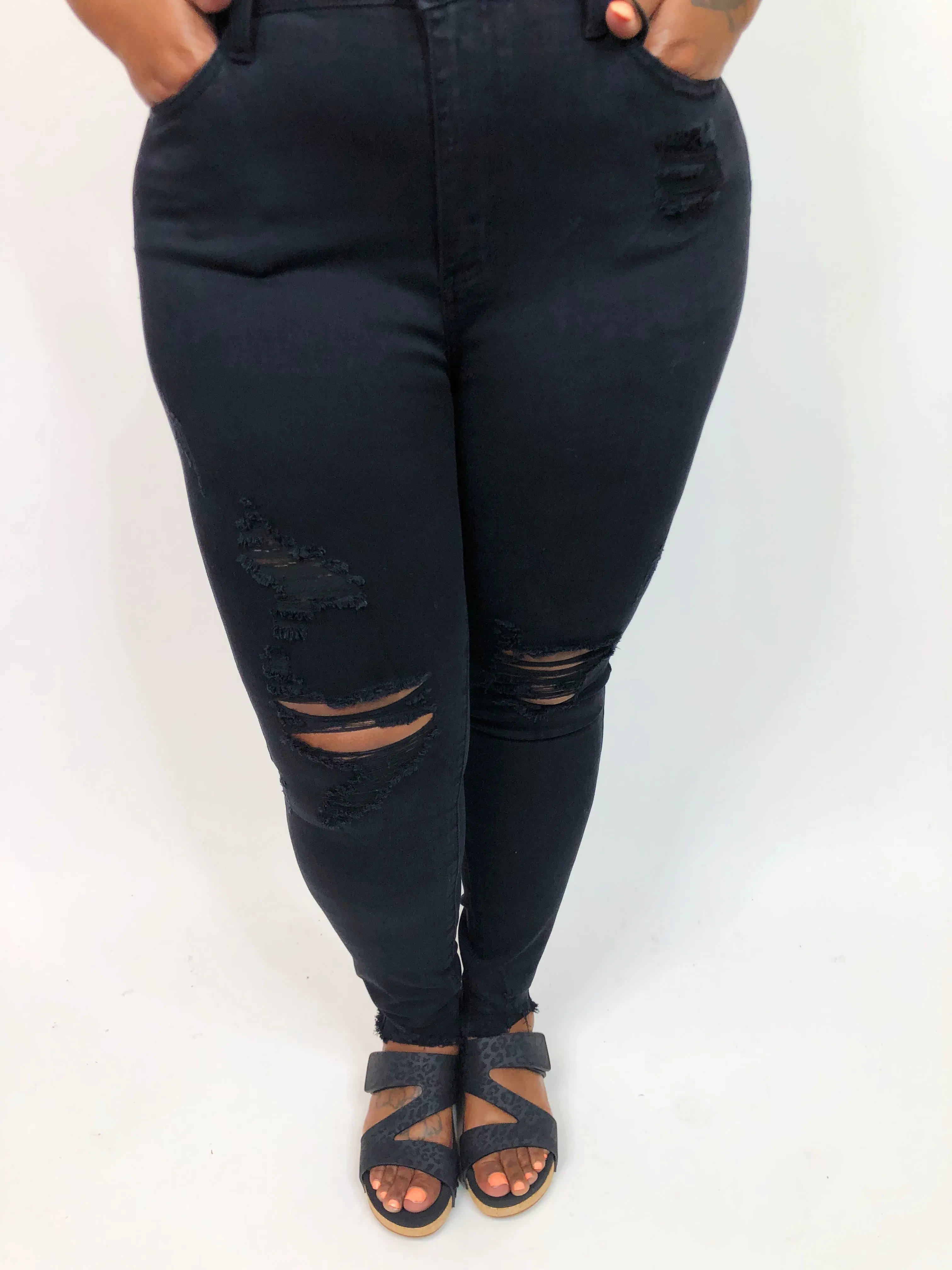 #K754 Look So Perfect Distressed Judy Blue Skinny Jeans