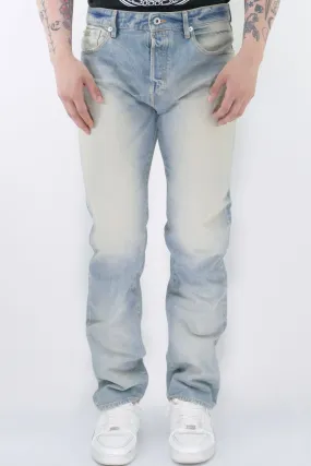 Kenzo Bara Stone Bleached Jeans - Dirty Blue