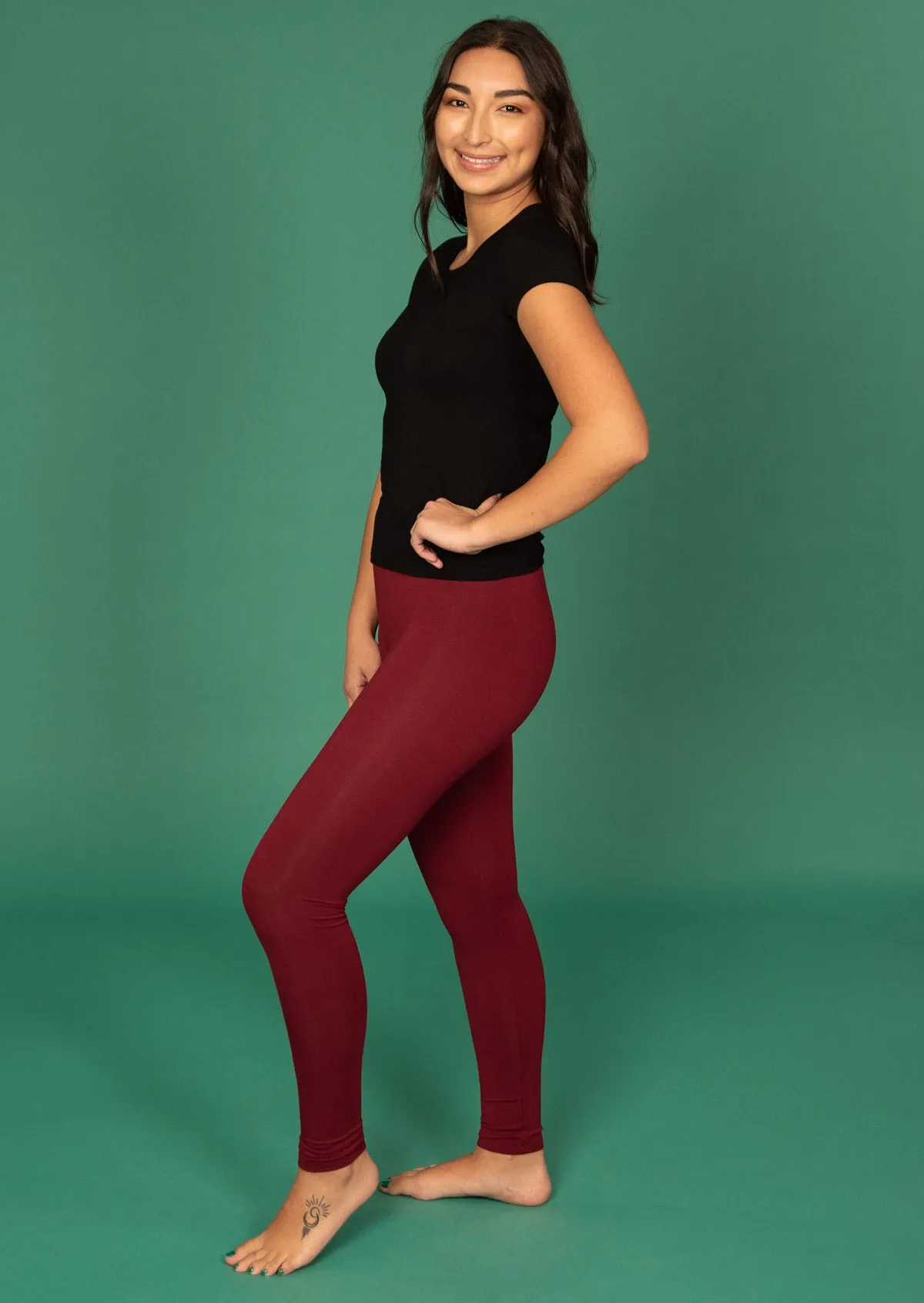 Leggings Maroon