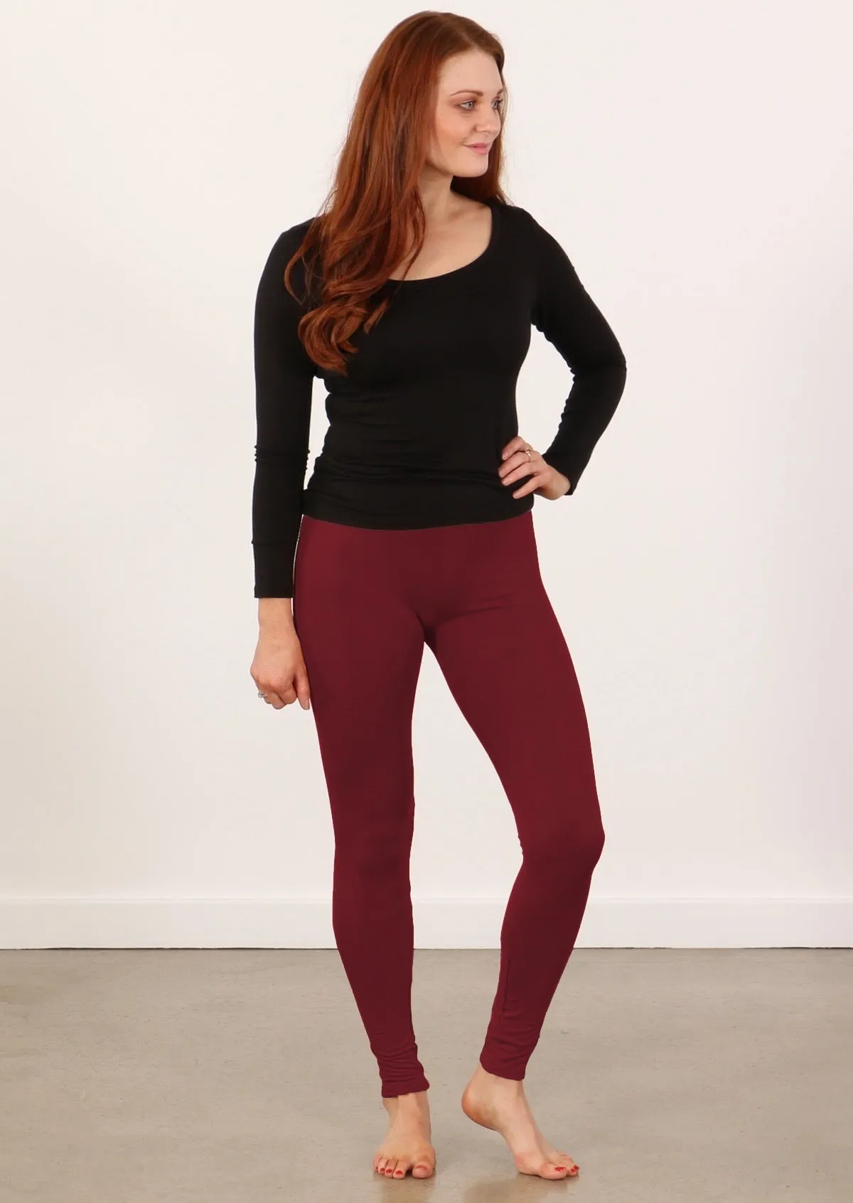 Leggings Maroon