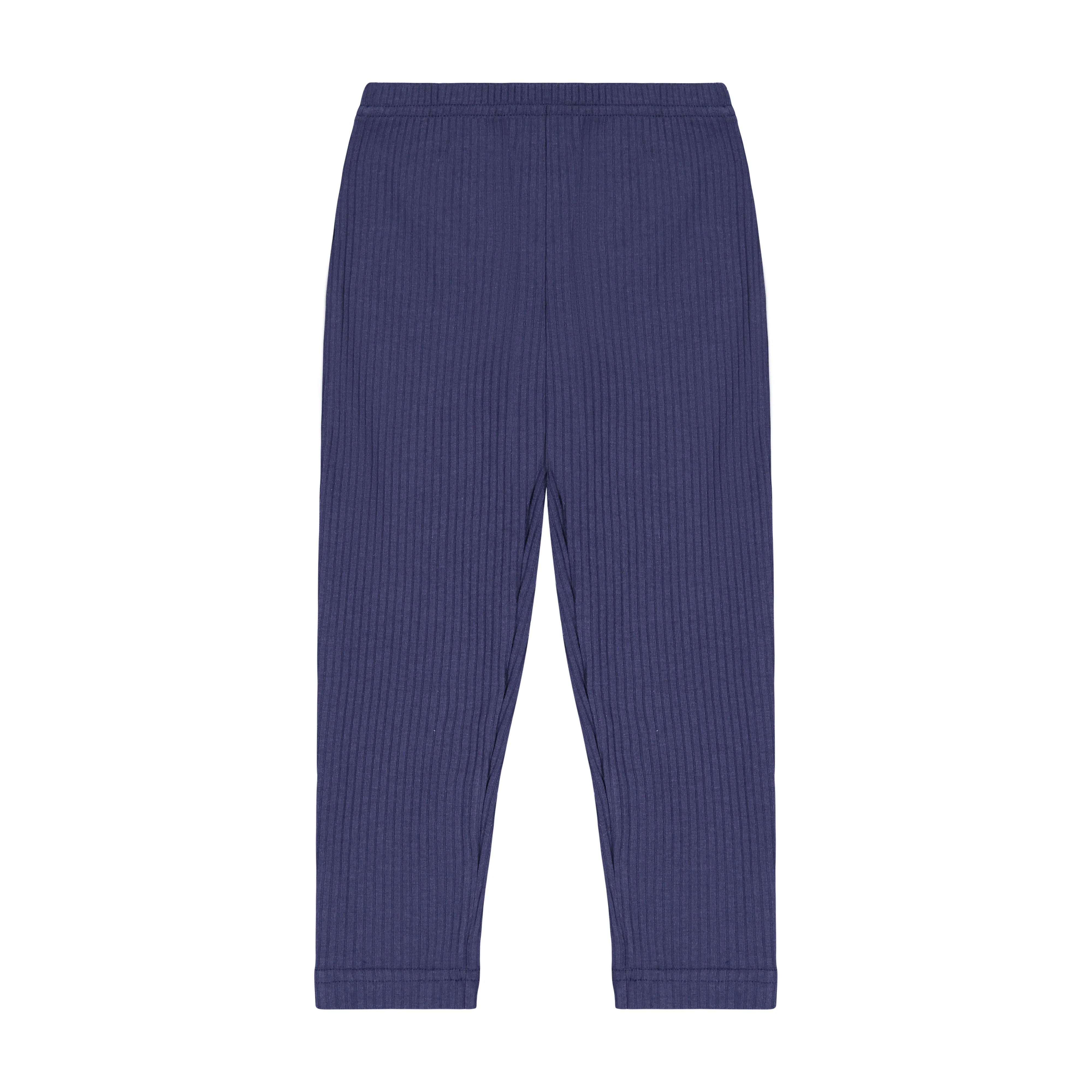 Leggings Navy Ribbed Knit