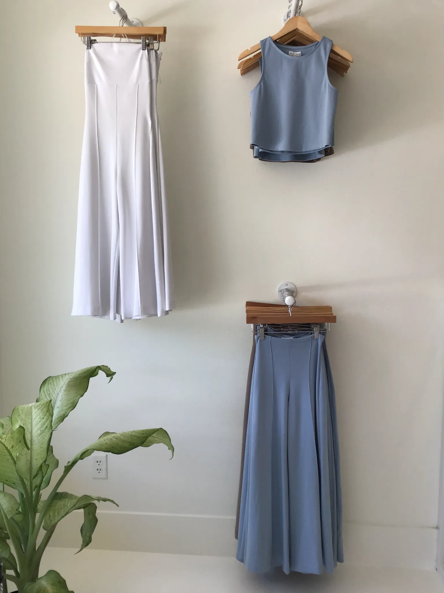 Light Blue Wide Leg Pant: Ankle Edit