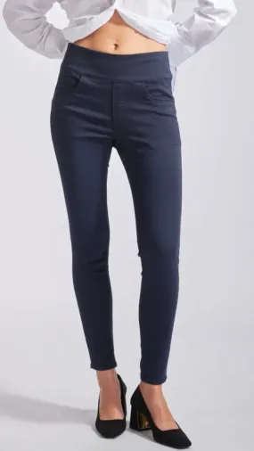 Lisa - Navy Stretch High Waist Jeans