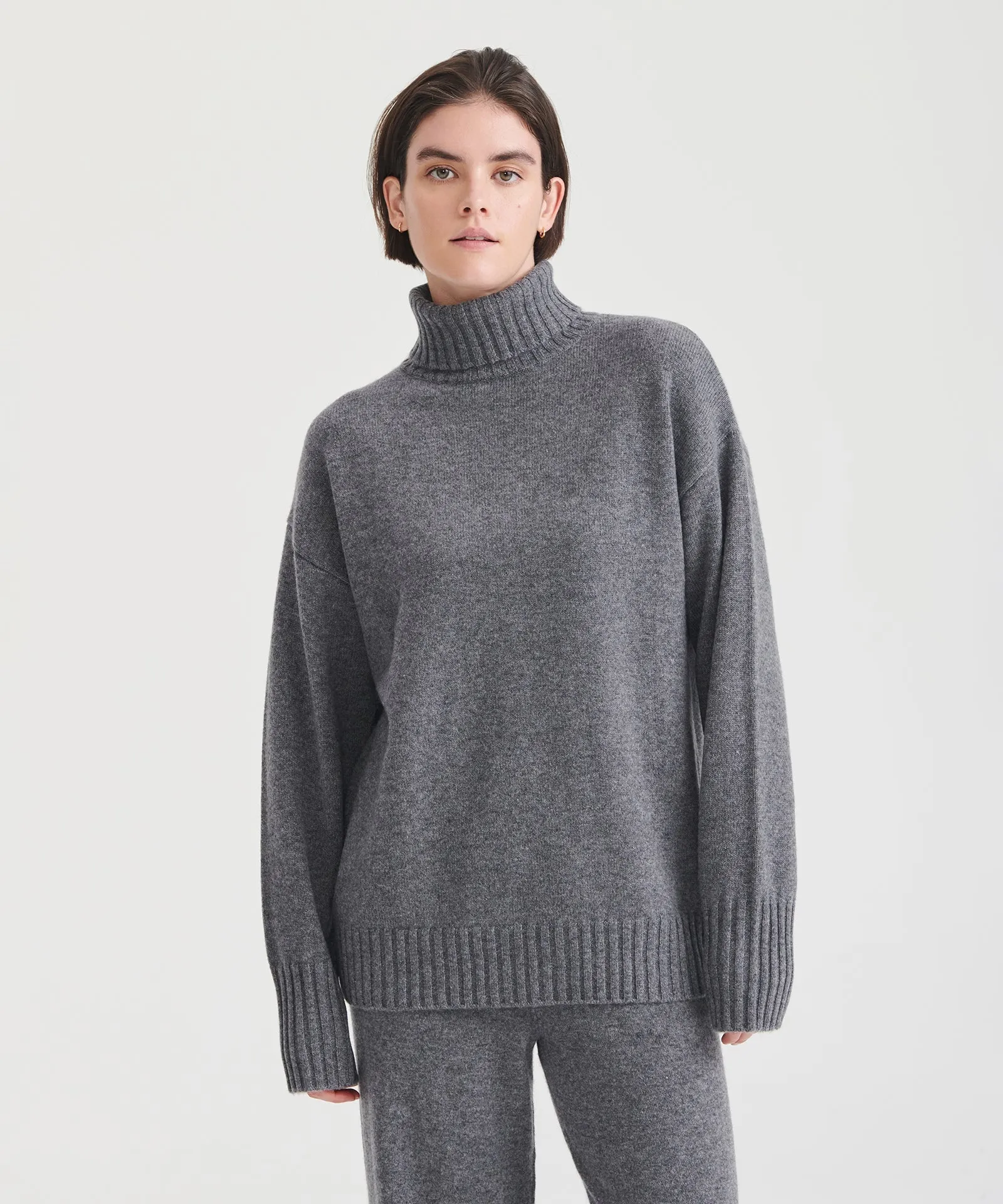 Luxe Cashmere Turtleneck Tunic