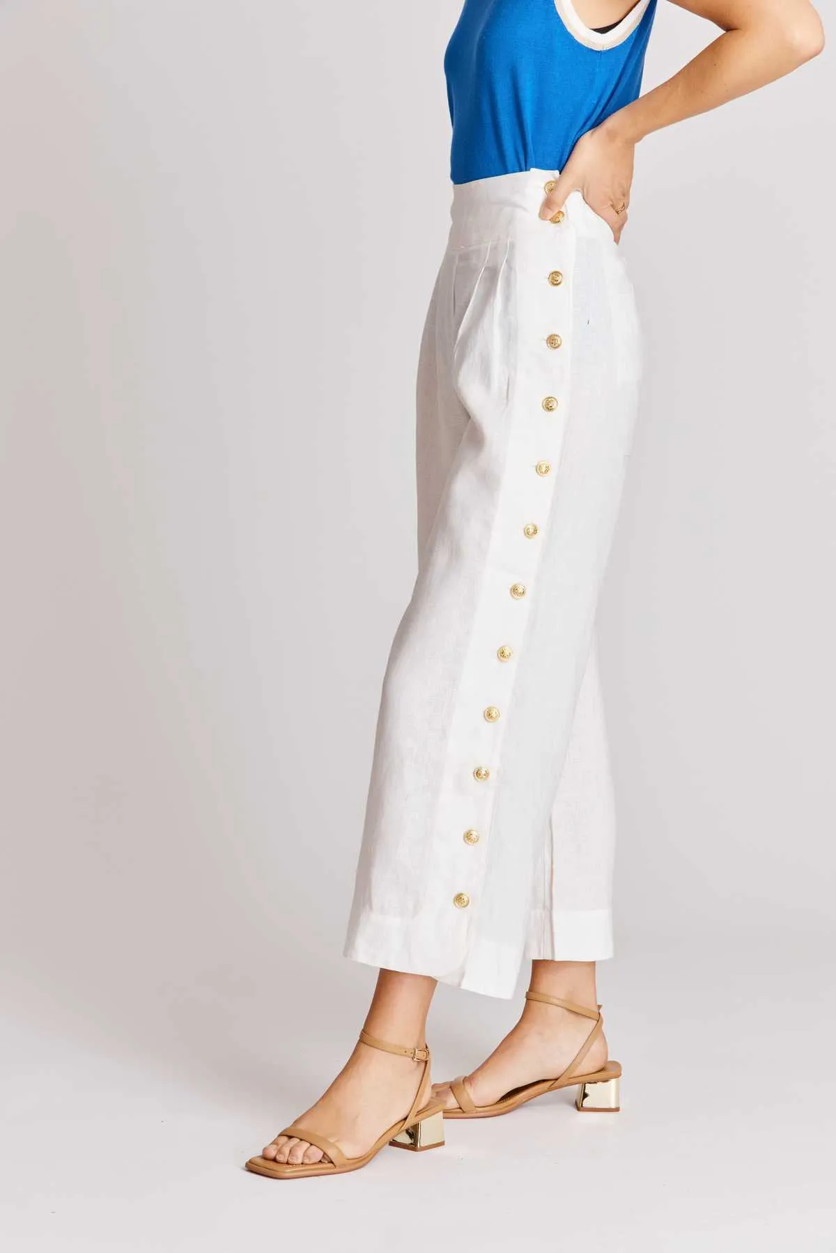 Maiwen Linen Pant -White