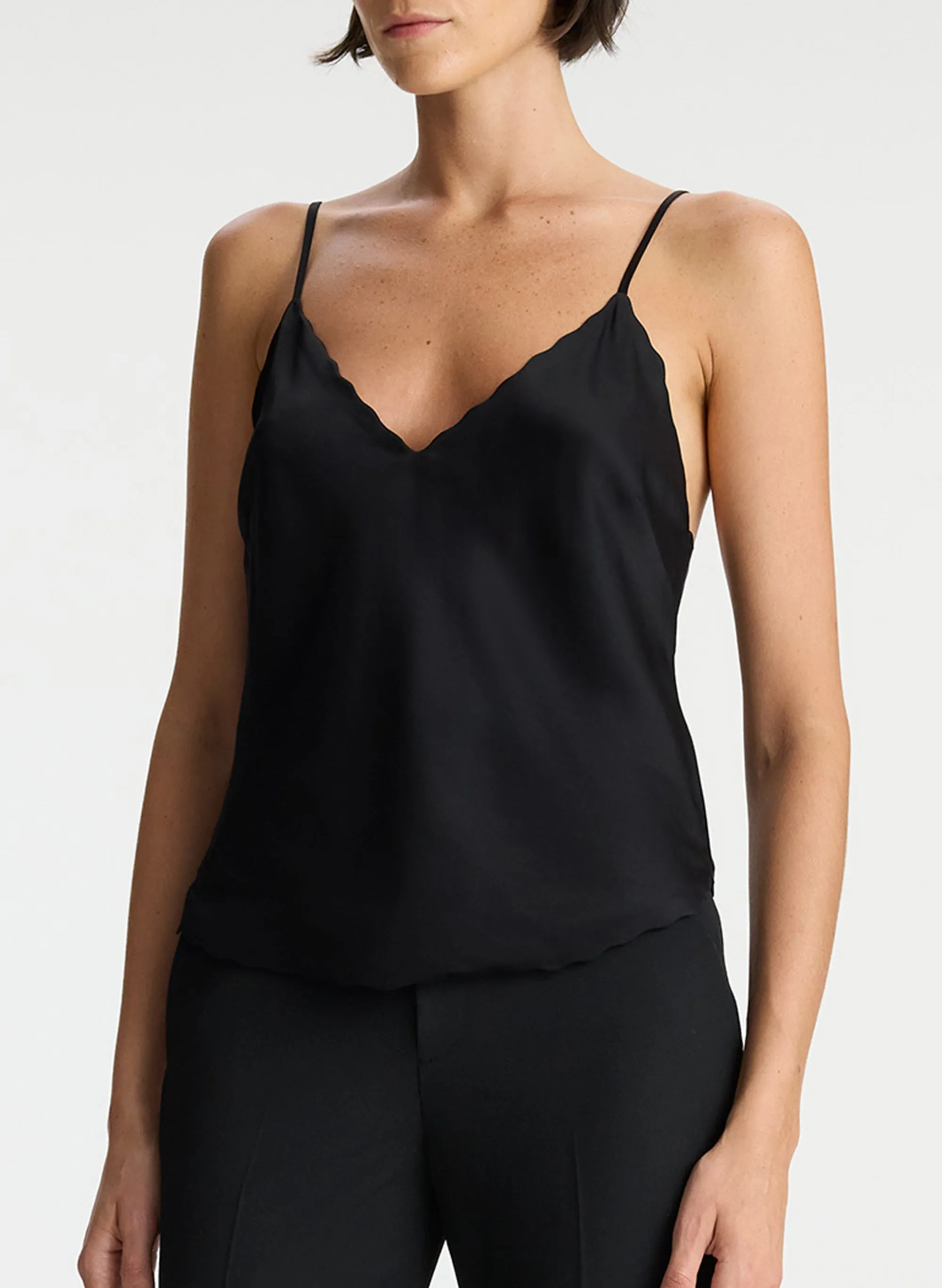 Malia Scalloped Camisole Top