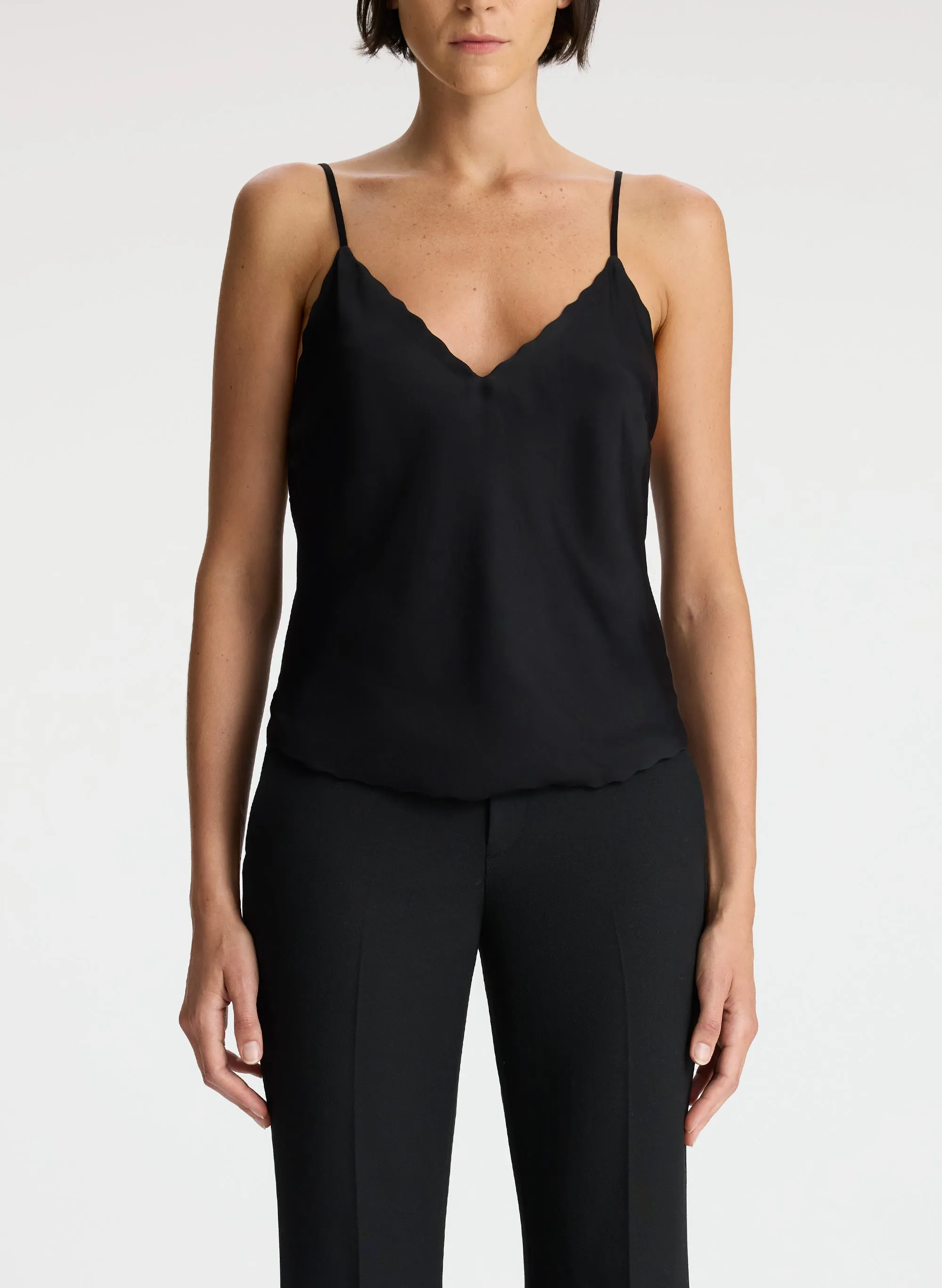 Malia Scalloped Camisole Top