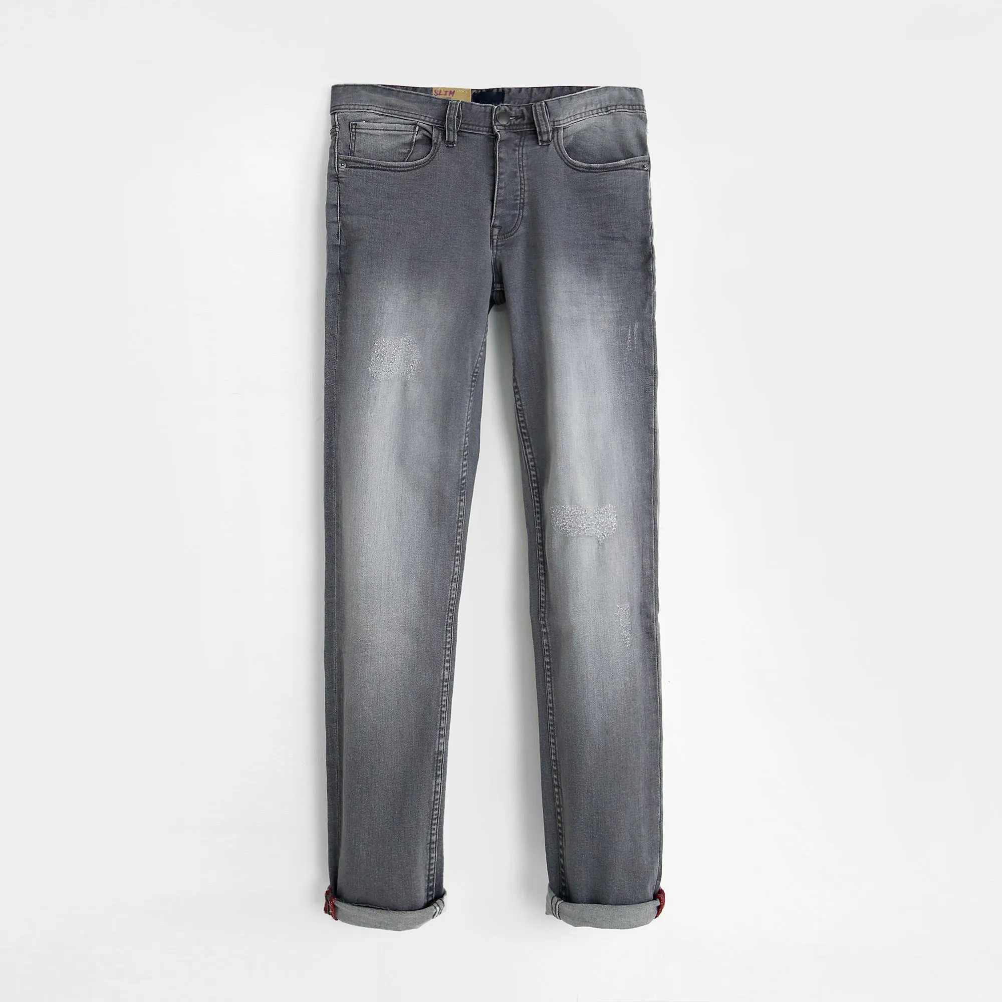 Men "Slim Fit" Soft Cotton Stretch Jeans