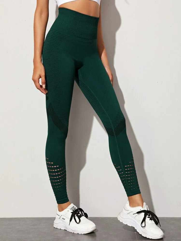 Mesh Leggings - Green