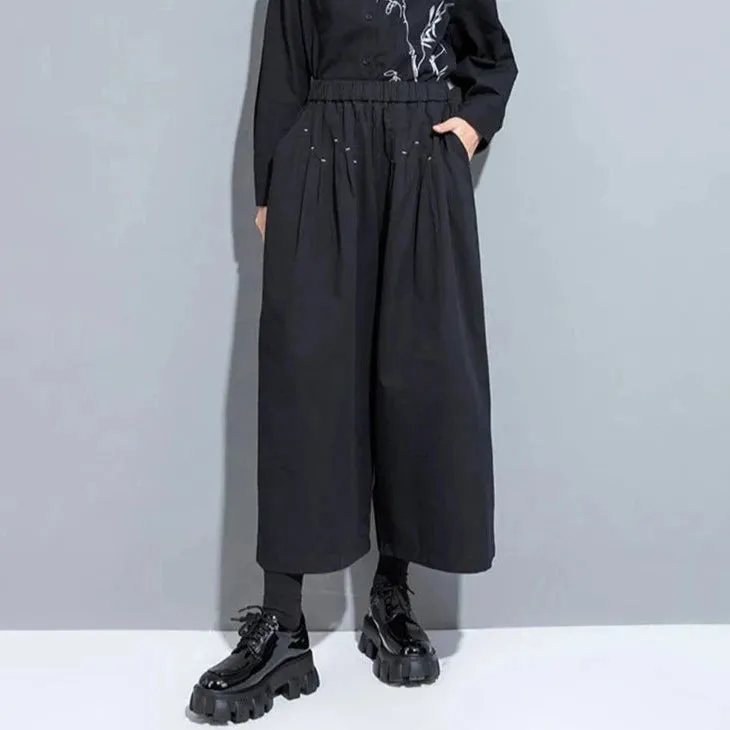 Modern Punk Irregular Design Trousers