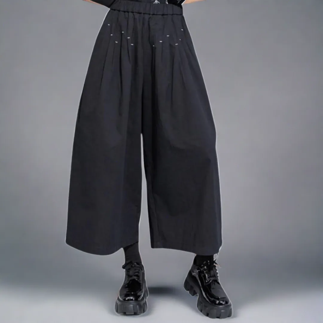 Modern Punk Irregular Design Trousers