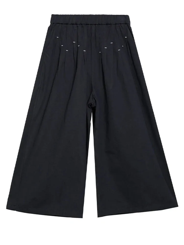 Modern Punk Irregular Design Trousers