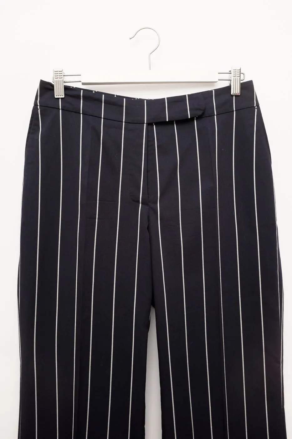 NAVY MARLENE PINSTRIPES PANTS