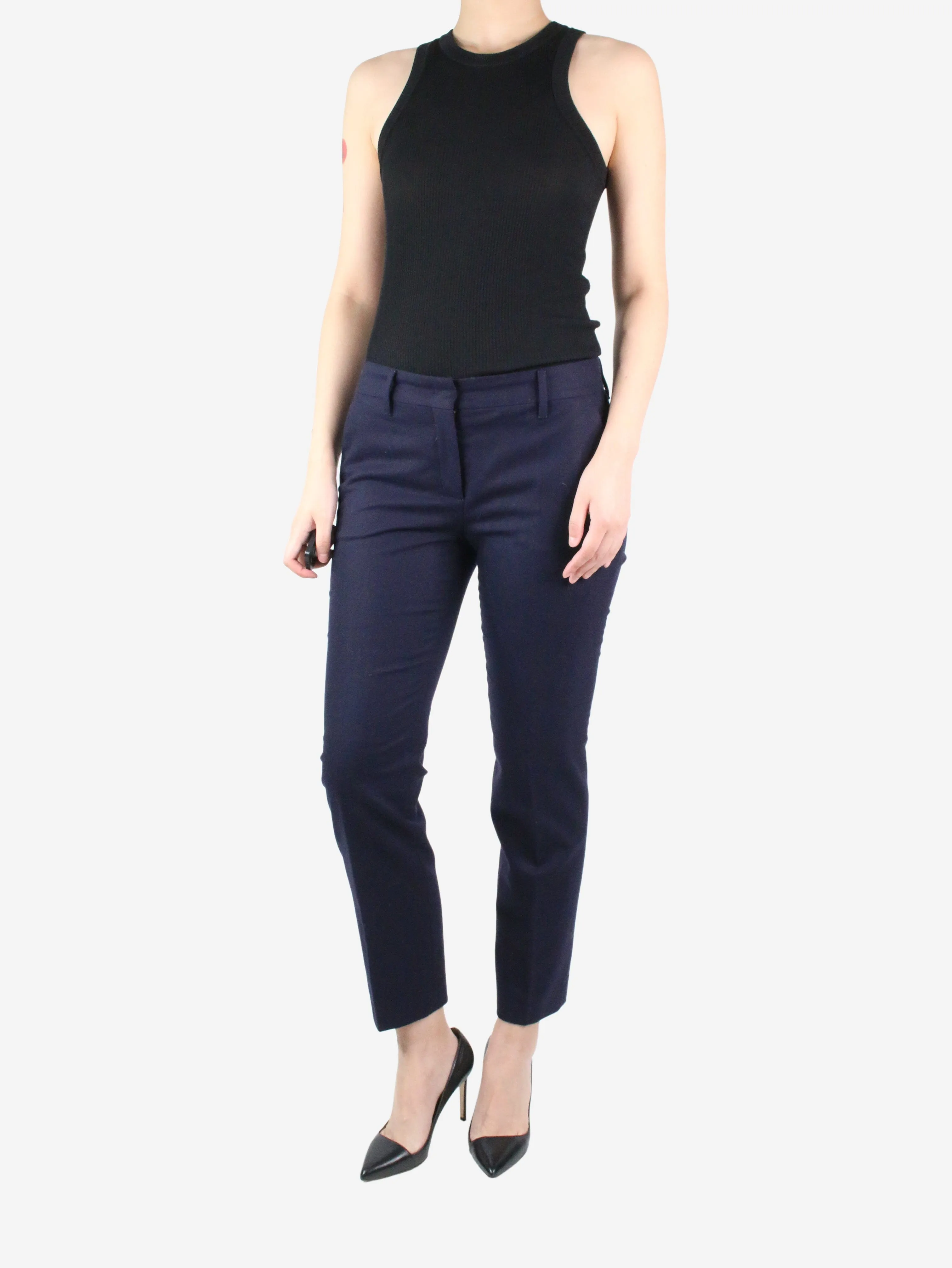 Navy tailored trousers - size IT 40