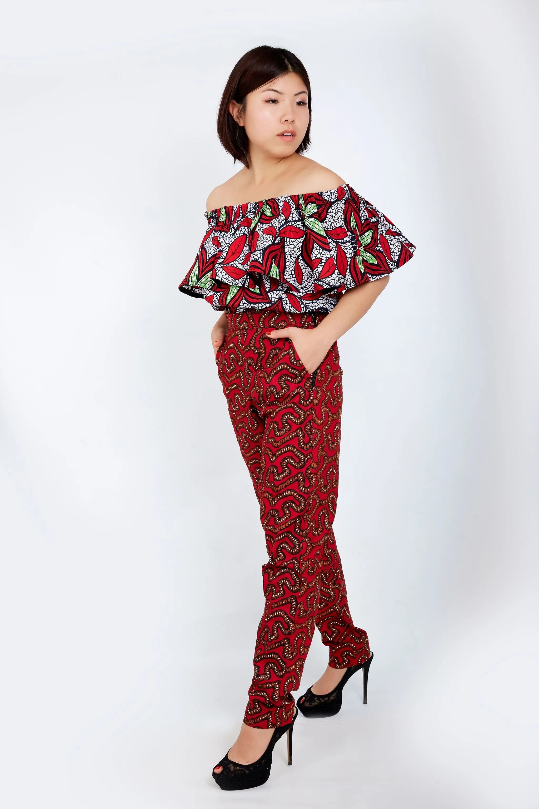 New in - Erikka African Print Ankara Pencil Trousers