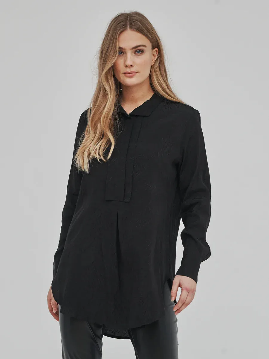 Nu Denmark Moel Shirt - Black - 7348-50