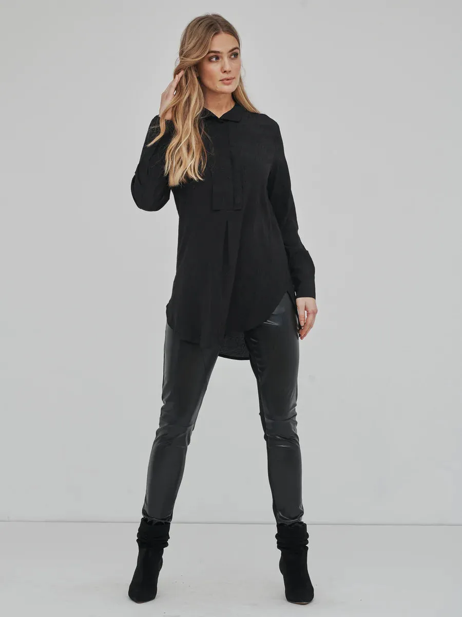 Nu Denmark Moel Shirt - Black - 7348-50