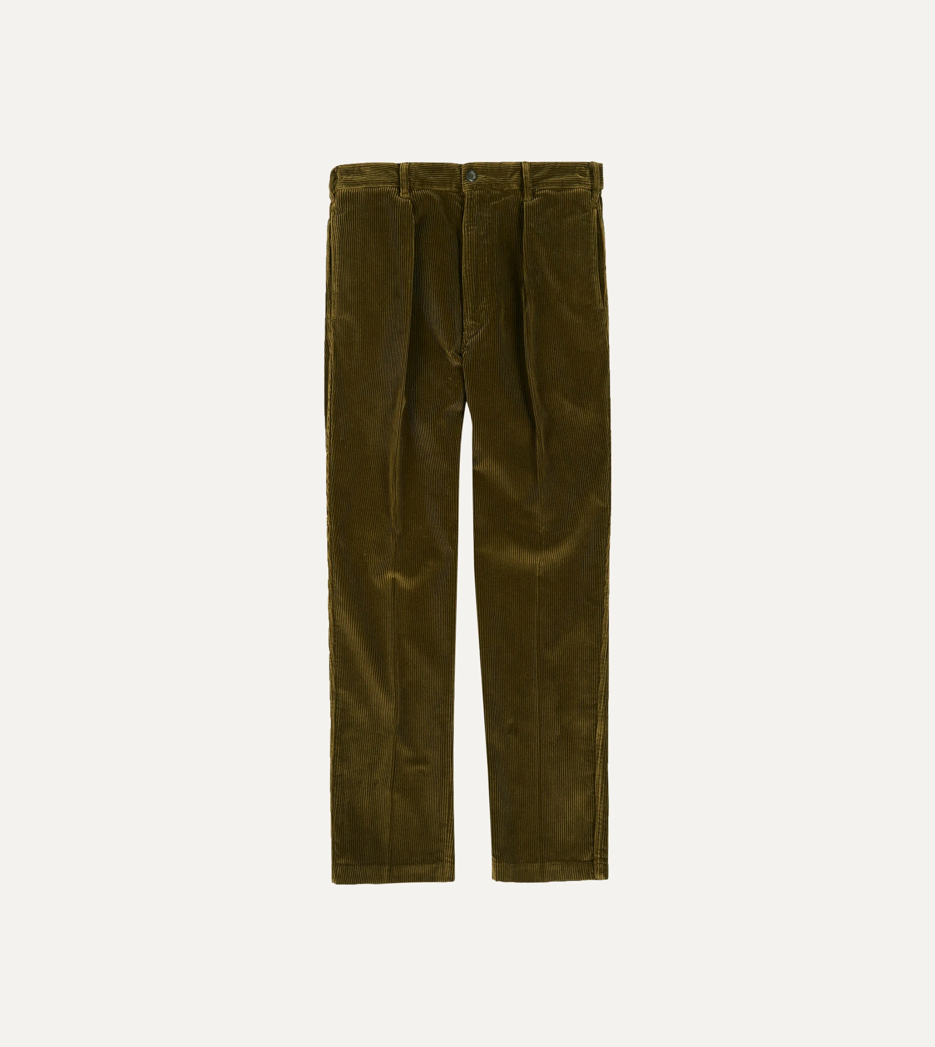 Olive Cotton Corduroy Games Trousers