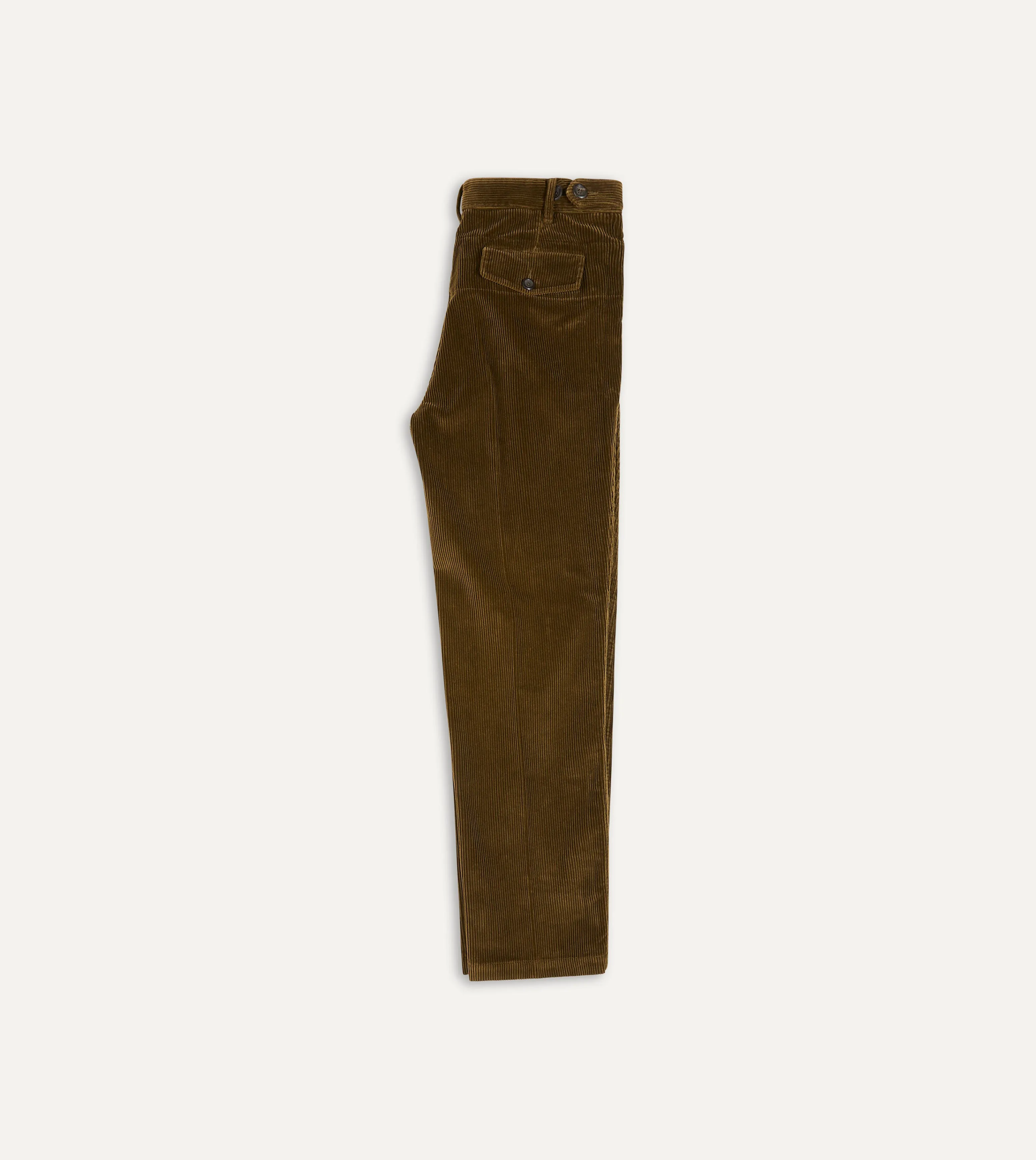 Olive Cotton Corduroy Games Trousers