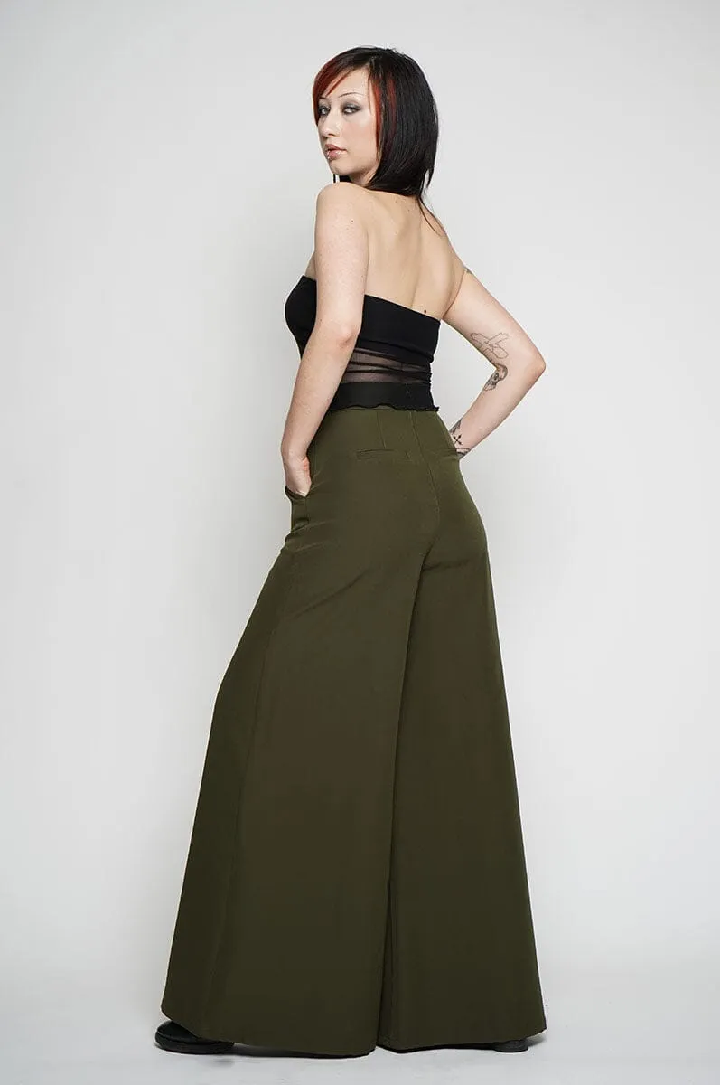 Palazzo Pants - Olive [Last Large-3x]