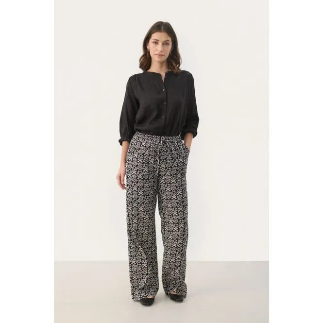 PART TWO GABRELLA TROUSER BLACK SMALL GRAPHIC