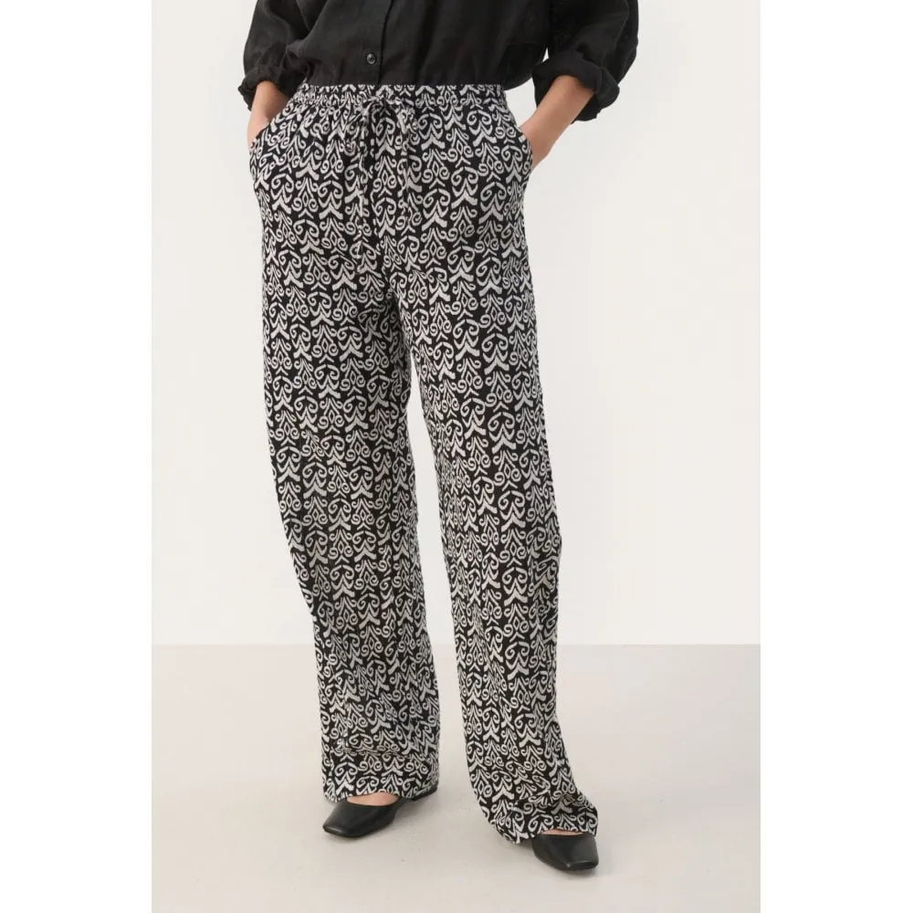 PART TWO GABRELLA TROUSER BLACK SMALL GRAPHIC