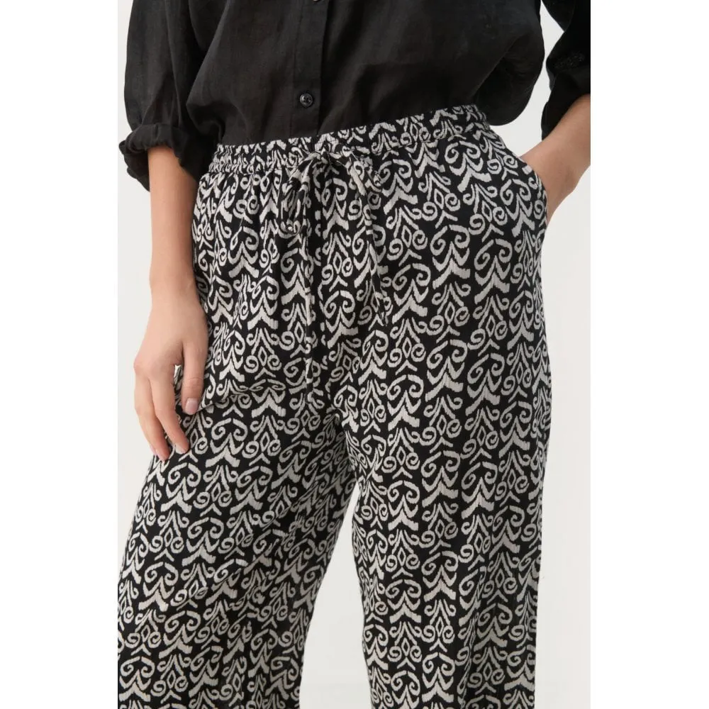 PART TWO GABRELLA TROUSER BLACK SMALL GRAPHIC