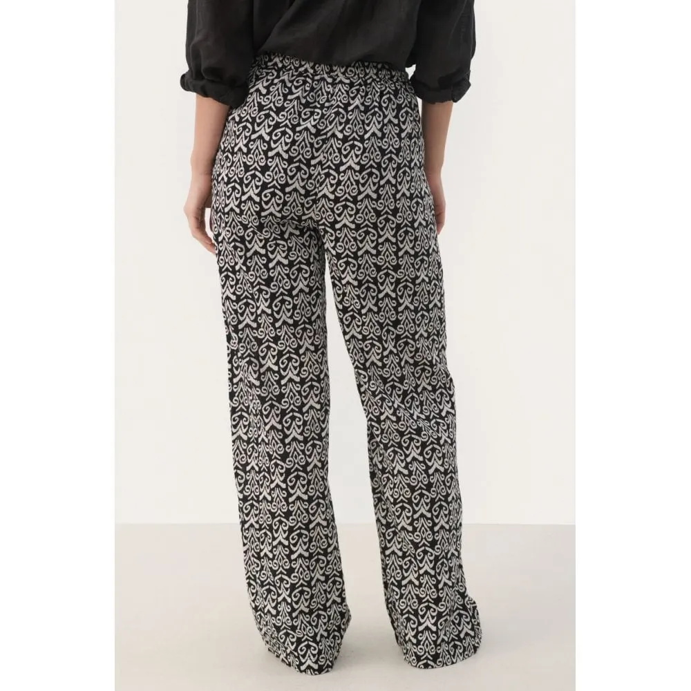 PART TWO GABRELLA TROUSER BLACK SMALL GRAPHIC