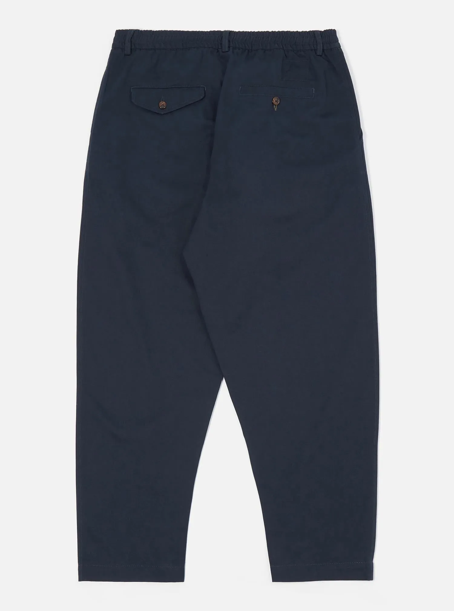 Pleated Track Pant - Navy