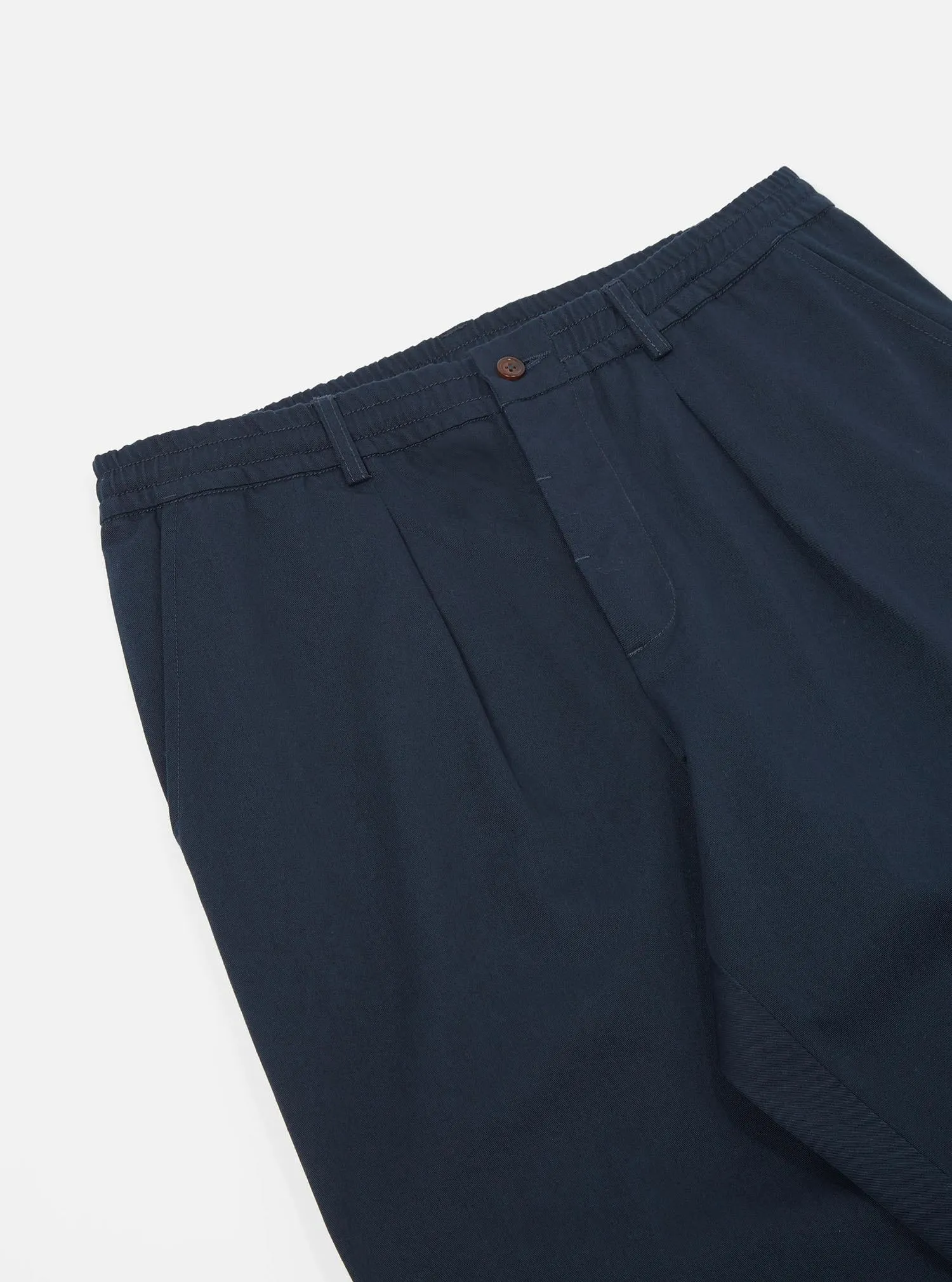 Pleated Track Pant - Navy