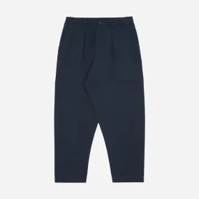 Pleated Track Pant - Navy