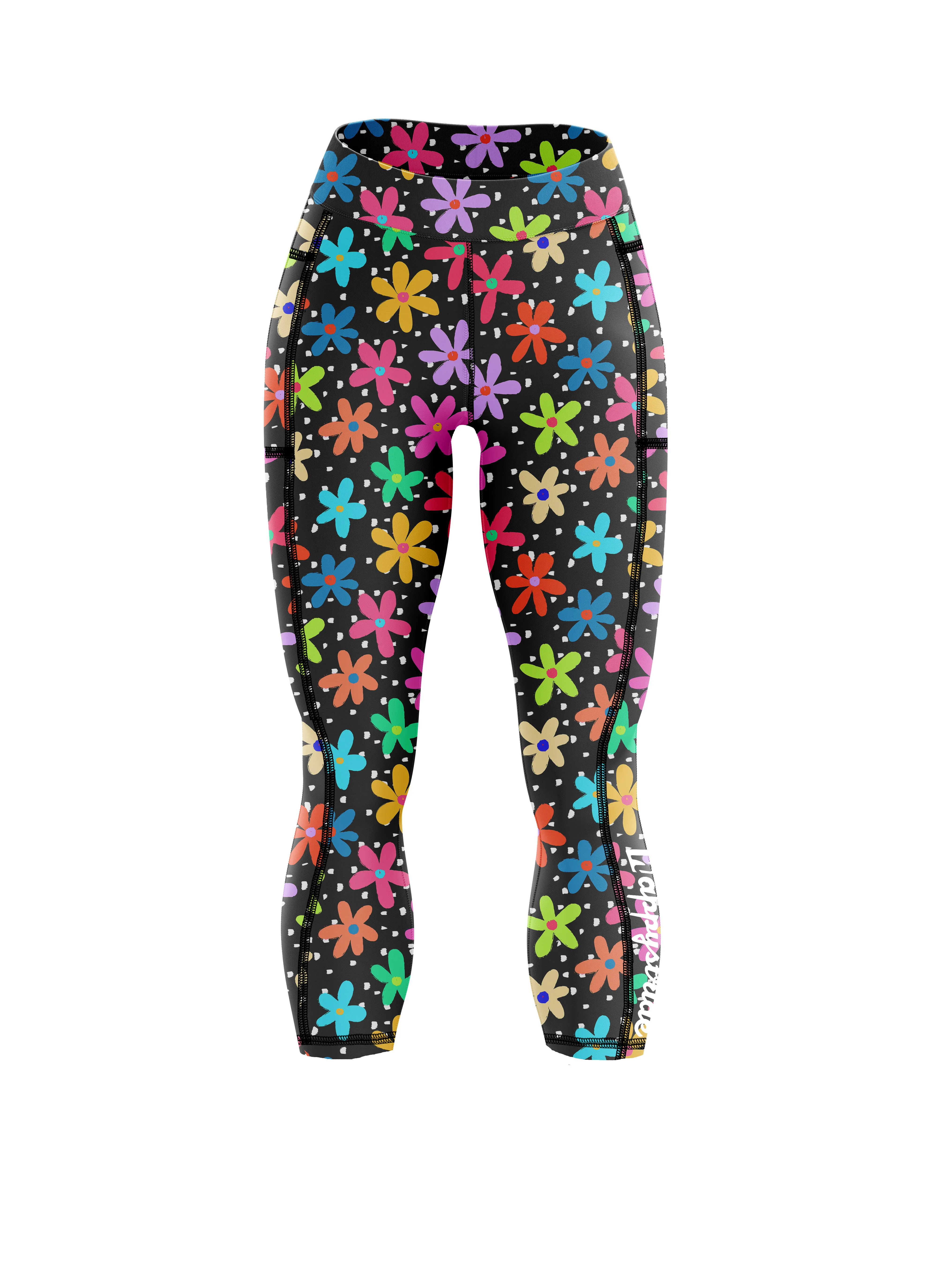 ''Pretty petal'' capri leggings