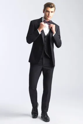 "Essentials Notch" Black Tuxedo Jacket (Separates)