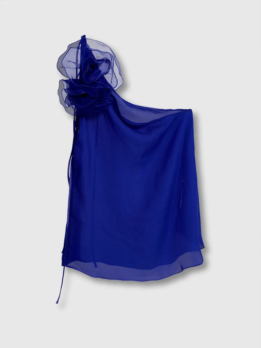 RAQUEL OROZCO Victoria Blouse - Blue