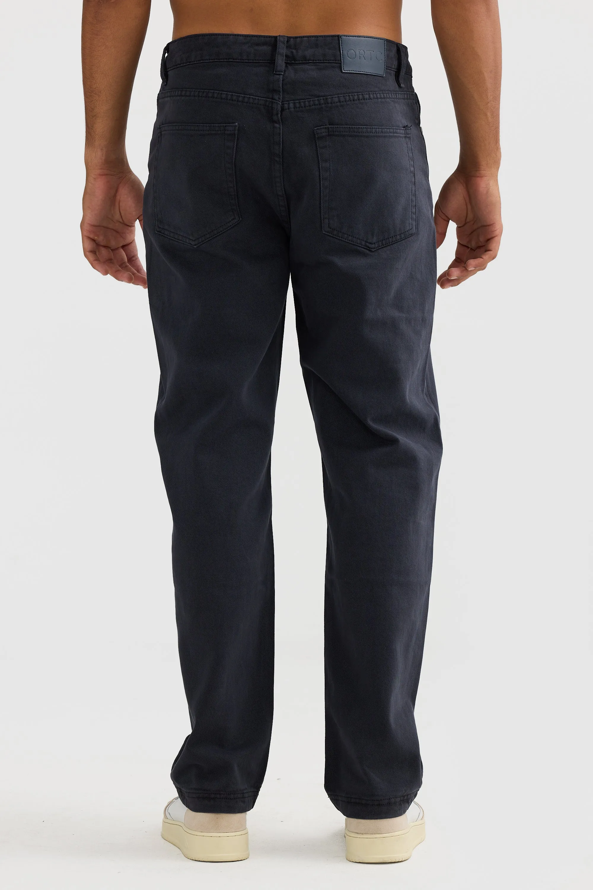 Relaxed Twill Pants Navy