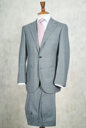 Ring Jacket AMJ01 Grey Windowpane Wool Suit