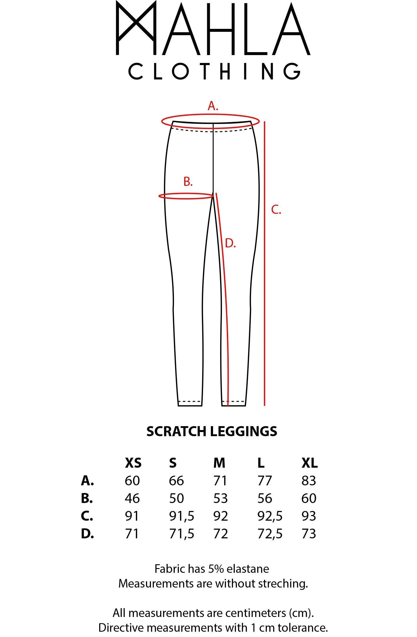 Scratch Leggings Orange Organic Cotton