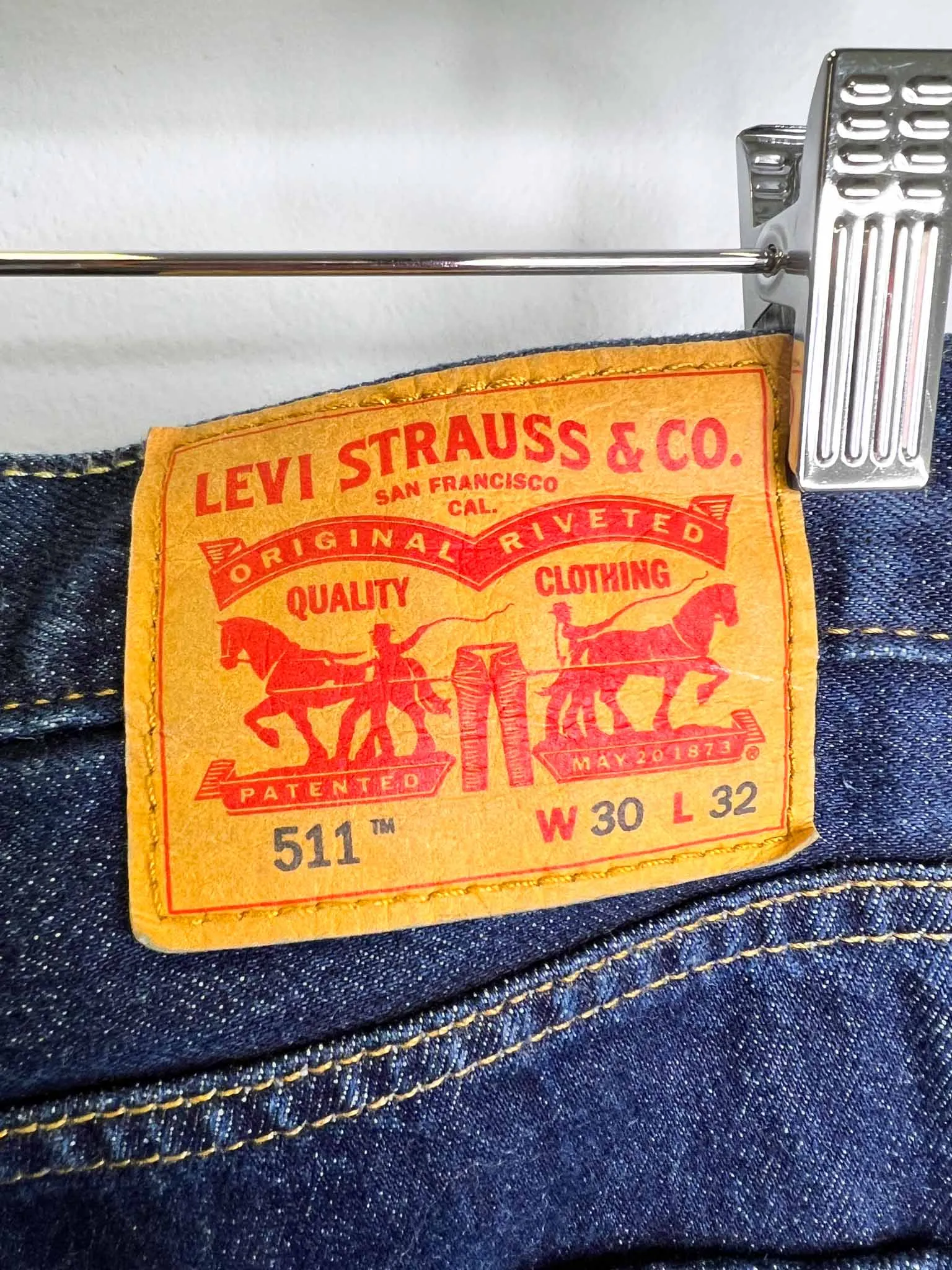 Size 30 -  Levi's 511 Dark Wash Jeans