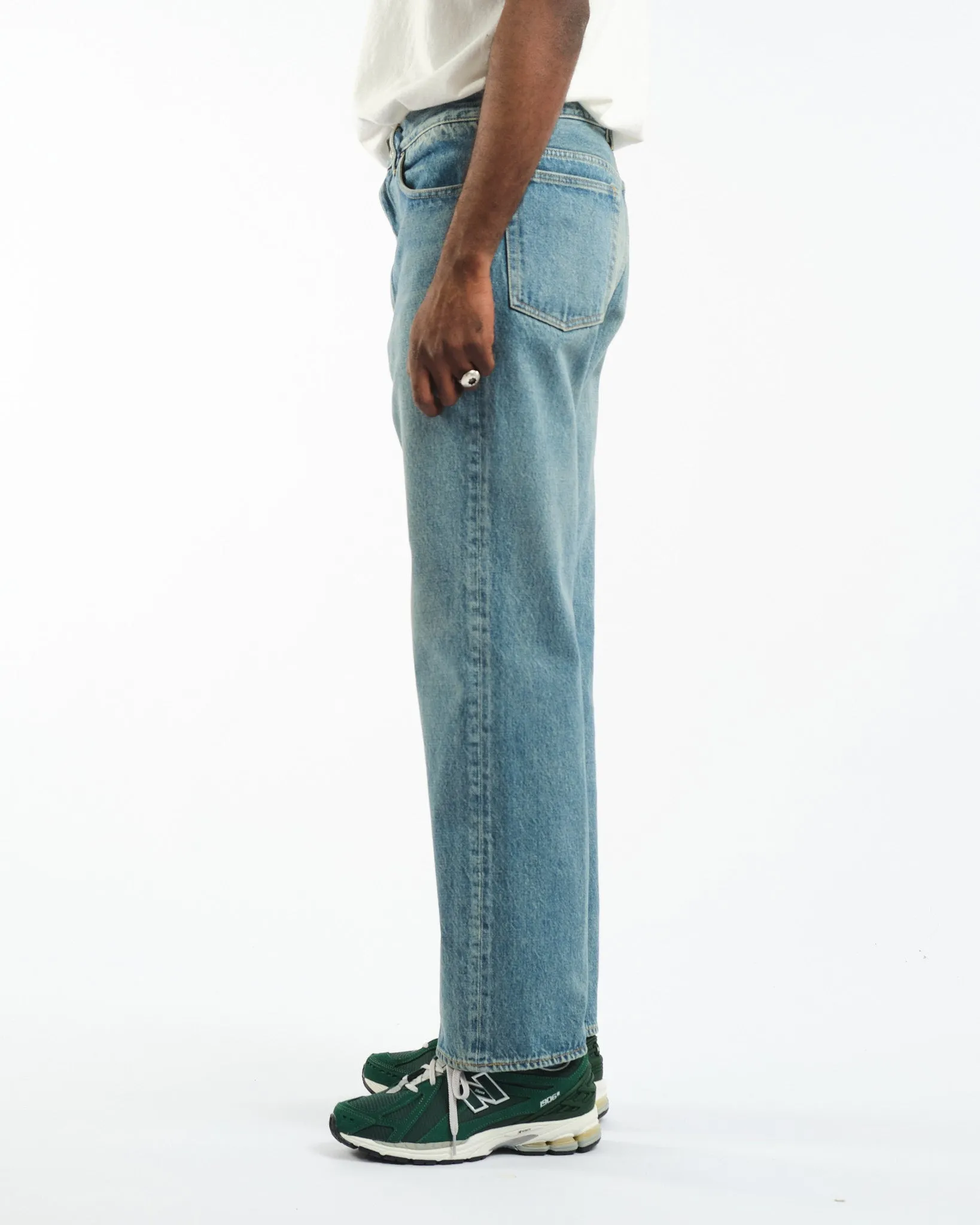 Skate Shoecut Denim Pants Indigo Used Wash