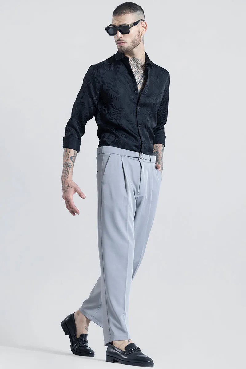 SleekStyle Premium Quality Grey Korean-Style Trousers