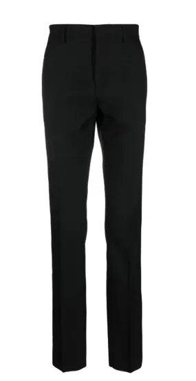 SLIM-CUT WOOL TROUSERS