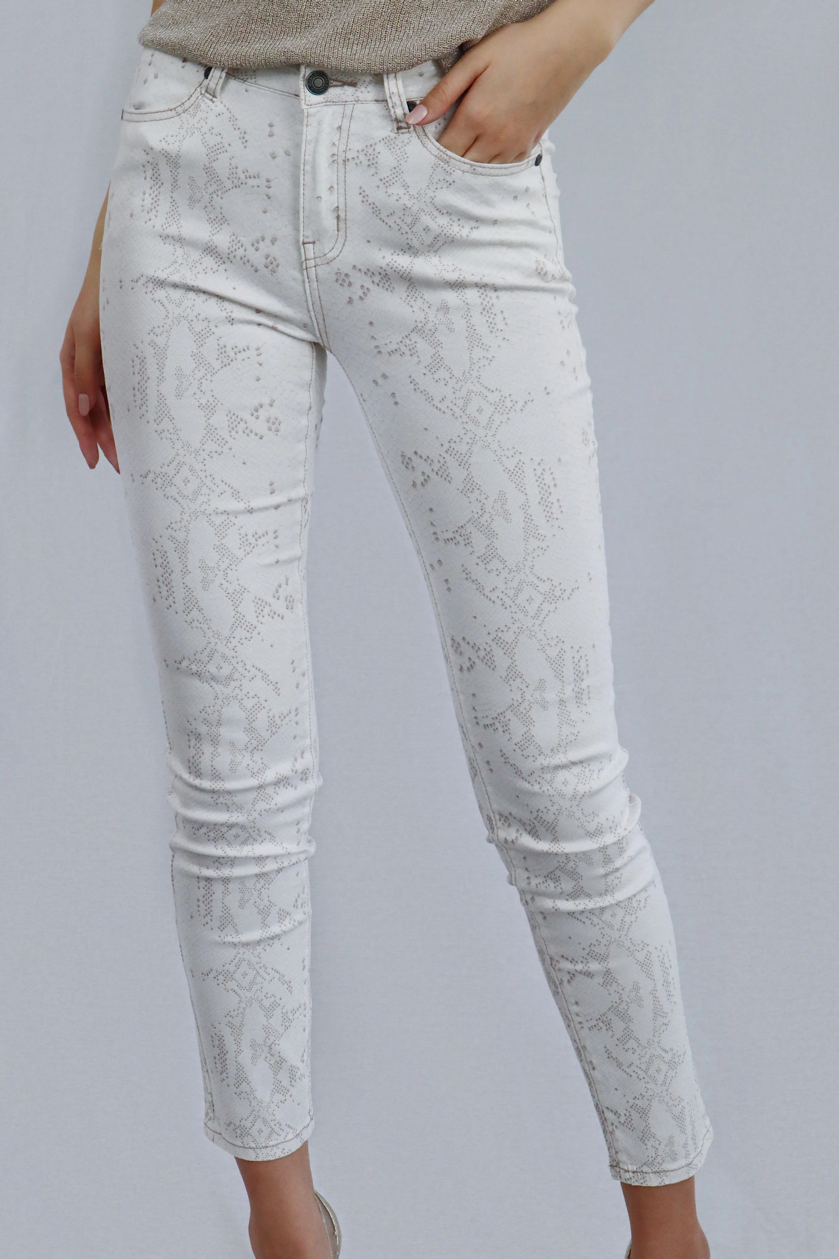 Snakeskin Print Pant